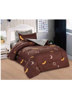 Buy Double-Sided Microfiber Cartoon Printed Kids Comforter Set - 3 Pieces - Cozy Bedtime Adventure in Saudi Arabia