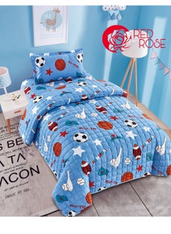 اشتري Compressed bed comforter set consisting of 3 pieces with children's drawings في السعودية