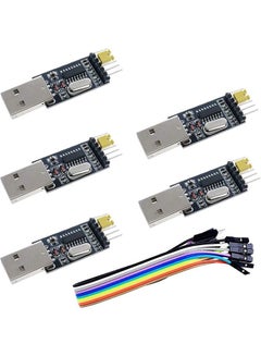 Buy 5pcs USB to Serial USB to TTL CH340 Module with STC Microcontroller Download Adapter in Saudi Arabia