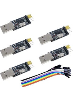 Buy 5pcs USB to Serial USB to TTL CH340 Module with STC Microcontroller Download Adapter in Saudi Arabia