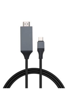 Buy 4K 1080P USB 3.1 Type C to HDMI Cable Black in Saudi Arabia
