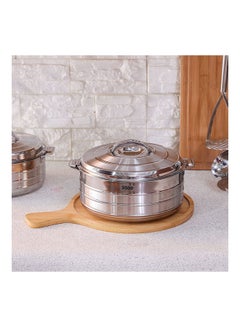Buy Ascot Stainless Steel Hotpot 3500 ml Stainless Steel Modern Houseware Hot Pot Silver in UAE