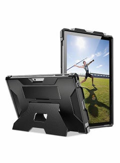 اشتري Tablet Case for Surface Pro 7/Pro 6/Pro 5/Pro 4 Full-Body Kickstand Rugged Protective Anti-fall Cover Compatible Keyboard with Hand Strap Pen Holder Foldable Stand في الامارات