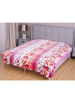 Buy 1Ply Blanket 2 Side Separate Desing And Color Super Soft Luxury Cloudy Blanket 220*240CM 12LBS in Saudi Arabia