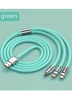 اشتري Multi-Charging Cable 3-In-1 Type-C Data Ultra-Fast Charging Cable For Iphone/Type-C/Samsung/Xiaomi And More MFI Certificate في الامارات