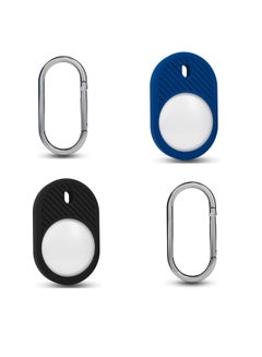 Buy Silicone Case for AirTag, AirTag Keychain (2021), Suitable Kids, Elder Protective - Black and Blue (2 Pack) in Saudi Arabia
