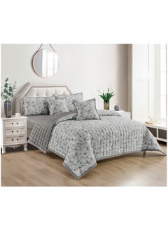 Buy Single comforter set, 4-piece polyester comforter, size 220x160 cm. in Saudi Arabia