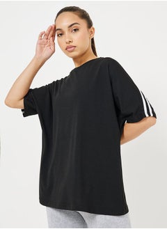 اشتري Drop Shoulder Striped Yoga Loose Fit Active Top في السعودية