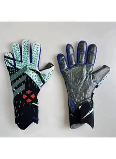 اشتري Soccer Goalkeeper Gloves, Youth Adult Soccer Goalkeeper Gloves, High Performance Goalkeeper Gloves, Breathable Soccer Gloves, 4+3mm Super Grip, For Toughest Saves, Training And Matches في الامارات