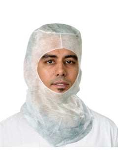 Buy 100 Pcs Disposable Hood Cap White in UAE