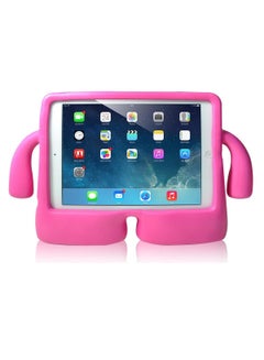 Buy Kids Case  with Handle For iPad 10.2 9th Generation 2021 Full Protective KidsProof Cover Pink in UAE