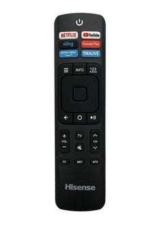 اشتري Smart Remote Control For Hisense TVs LED LCD with Netflix Prime Video YouTube Freeview Play Key Buttons في الامارات