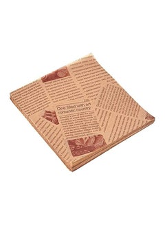 اشتري Parchment Paper,100 Sheets Food Wrap Papers Sandwich Burger Wrappers,Square Baking Parchments Non-Stick Wrapping Tissue 22x22 cm في الامارات