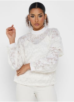 Buy Lace Top With Ruffles in Saudi Arabia