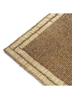 اشتري Albertina Beaded Table Runner 33X91Cm - Gold في الامارات