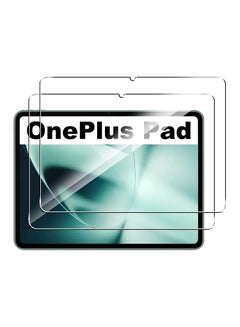 اشتري Tempered Glass for OnePlus Pad Screen Protectors No Bubbles 9H Hardness HD Scratch Resistant Protector Film Tempered Glass Film For OnePlus Pad 11.61" -Transparent 2Pack في الامارات