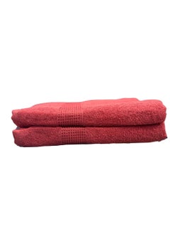 اشتري Bath Towels 100% Cotton Ultra Soft, Super Absorbent, Antibacterial Treatment And Dry Quick 430 GSM Terry, Mini Checks, 70 Cm x 140 Cm في الامارات