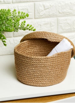 Buy Large Storage Basket With Lid in UAE