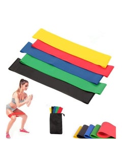 Buy 5-Piece Skin-Friendly Resistance Fitness Bands Large in UAE
