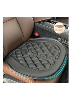 اشتري Car Seat Cushion, Comfort Memory Foam Driver Seat Cushion, Sciatica and Lower Back Pain Relief, Non-slip Rubber Bottom Seat Cushions for Car Seat Driver, Office Chair, Wheelchair - Black في الامارات