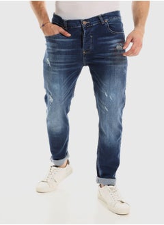 Buy Five Pockets Ripped Casual Jeans in Egypt