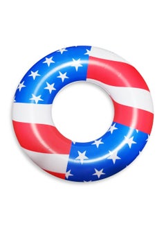 Buy Float Swimming Ring, Medium Size "60cm" Inflatable American Flag Floating Boat Float Ring, Fun Water Toys for Boys and Girls in Egypt