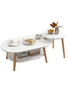 Buy Multipurpose Two Layered Two table Coffee Table for Kitchen and Bedroom in UAE