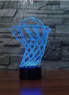 Buy Multicolor Night Light 3D Basketball Box Light Leads 7/16 Color Color Multicolor Night Light Acrylic USB Table Lamp Bedroom Bedside Decoration Children'S Gifts Bedside Lamp best gift in UAE