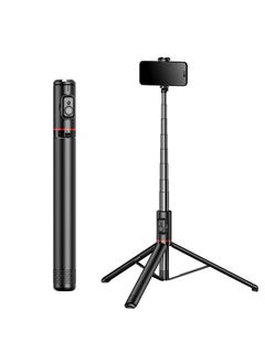 Buy TOKQI mobile phone Bluetooth selfie stick integrated hidden multi-function tripod C10 selfie stick live support C10 [black] 1.8 m aluminum alloy shaft Bluetooth remote control in Saudi Arabia