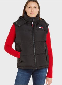 اشتري Zip Through Puffer Vest Jacket في الامارات