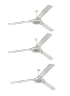 اشتري Castle ceiling fan set, 56 inches, white, 3 pieces FAC1056DW في مصر