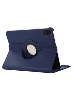 Buy Compatible with Honor Pad X8a 11 inch (2024) Tablet PU Leather Cover Sleep Wake Function 360 Rotating Stand Protective Shell For Honor Pad X8a 11" (Dark Blue) in Saudi Arabia