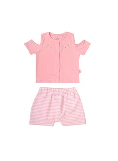 اشتري High Quality Cotton Blend and comfy Baby Pajama Set " T-Shirt + Printed Short " في مصر