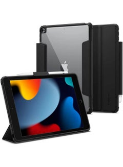 Buy Ultra Hybrid Pro Case Cover for iPad 10.2 inch, iPad 9th Generation (2021) / iPad 8th Generation case (2020) / iPad 7th Generation case (2019) with Pencil Holder - Black in UAE