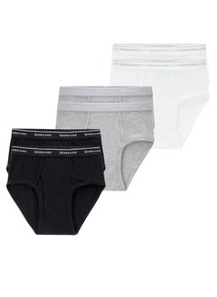 Buy Solid Classic Briefs (6-packs) - White / Grey / Black in Saudi Arabia