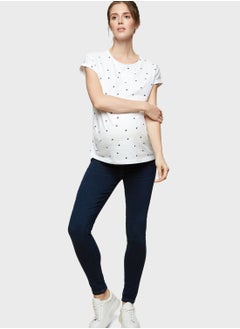 Buy High Waist Mid Wash Jeggings in Saudi Arabia