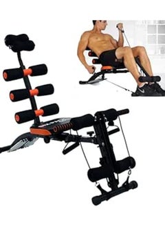 اشتري Abdominal Training Machine Six Care Fitness Equipment 120K-Black*Orange في مصر