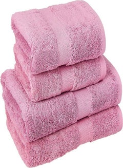 Buy Towel Set 4 Pieces 50×100 & 70×140 Kashmir - 100% cotton in Egypt