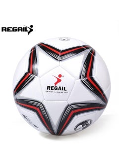 Buy Football Official Match Size 5 PU Leather Star Shape - High Quality Soccer Practice Training Ball - Professional Bola Sepak Sport Competition in UAE