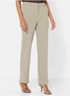 Buy Recycled Straight Fit Formal Pants in UAE