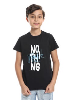 Buy Boys Round Neck Printed T-Shirt With Half Sleeves in Egypt