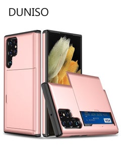 Buy Samsung Galaxy S23 Ultra Case, S23 Ultra Slim Case, Galaxy S23 Ultra Case Card Holder Pocket Anti-Drop, All-Around Protection in Saudi Arabia