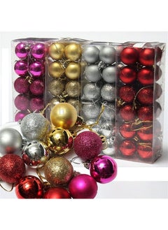 Buy 24Pcs Set Christmas Balls Tree Ornaments With Hanging Rope Party Pendants Decoration in Egypt