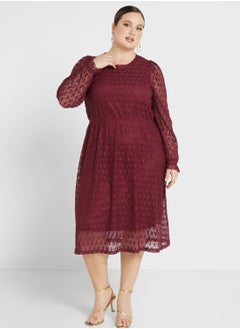 Buy Puff Sleeve Tiered Dress in UAE