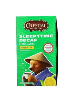 اشتري Celestial Seasonings, Sleepytime Green Tea Lemon Jasmine, Decaf, 20 Tea Bags, 1.1 oz (31 g) في الامارات