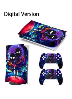 Buy Sony PS5 Digital Version Console and Controller Accessories Cover Skins Controller Skin Gift Skins for PS5 Vinyl Decal Cover for Playstation 5 Console Full Set PS5 Rick and Morty Multicolour in Saudi Arabia