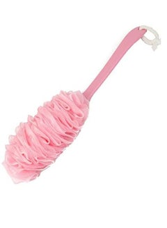Buy Body Brush, Long Handle Shower Brush Soft Mesh Body Scrubber for Men & Women (Pink) in UAE