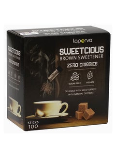 اشتري Sugar Free Sweetener - Laperva Sweetcious -Diabetic Friendly-No After Taste - Lactose-Free - Suitable for Vegetarians - Calorie-Free - Versatile Usage - Delicious Taste- 100 Sticks في السعودية