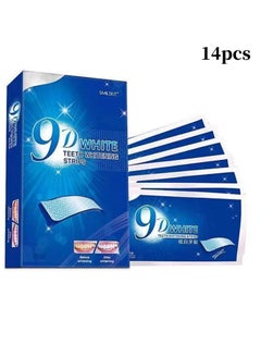 Buy 9D White Teeth Whitening Strips Advanced Fast Effective 3 Days Significant Whitening Portable Comfortable Easy to Use 14Pcs in Saudi Arabia