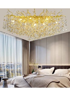 Buy French Luxury Modern Chandelier Simple Villa Duplex  Light Decorative American Branch Living Room Crystal Led Chandelier in Saudi Arabia